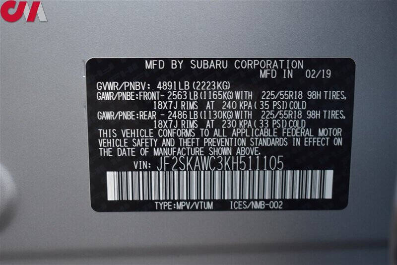 2019 Subaru Forester Touring