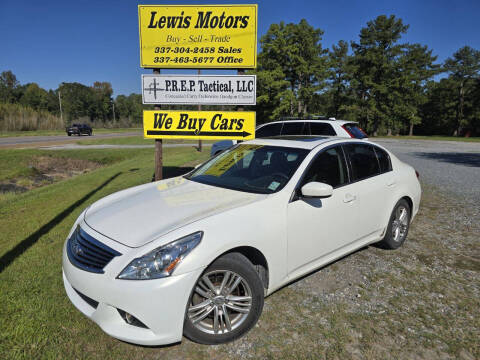 2013 Infiniti G37 Sedan for sale at Lewis Motors LLC in Deridder LA