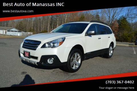 2013 Subaru Outback for sale at Best Auto of Manassas INC in Manassas VA