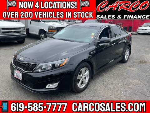 2015 Kia Optima for sale at CARCO OF POWAY in Poway CA