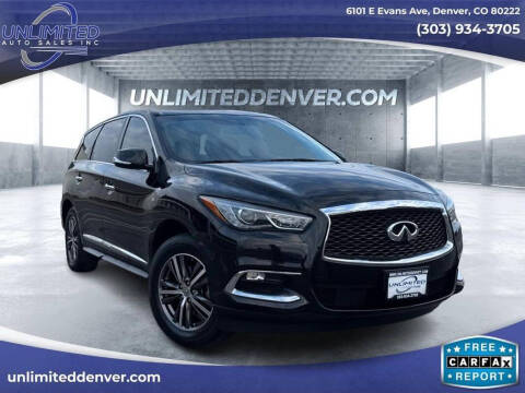 2018 Infiniti QX60 for sale at Unlimited Auto Sales in Denver CO