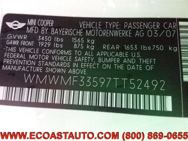 Off white 2007 MINI Cooper Base 2dr Hatchback 16