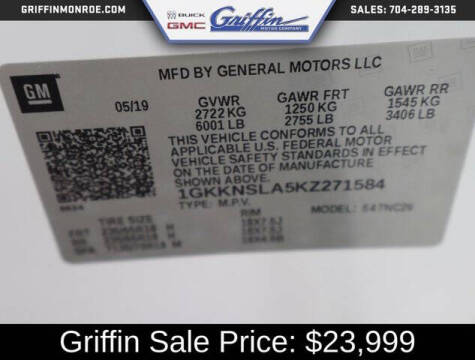 2019 GMC Acadia SLE-2