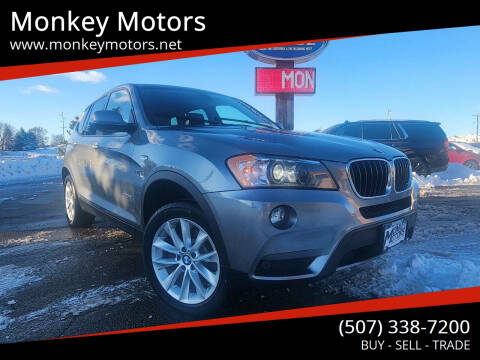 2013 BMW X3 for sale at Monkey Motors in Faribault MN
