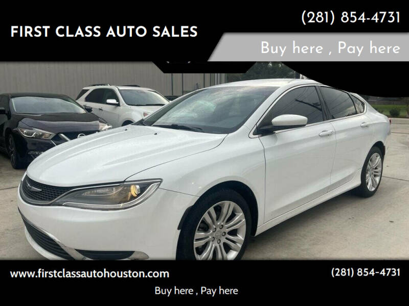 2015 Chrysler 200 for sale at First Class Auto Sales in Sugar Land TX