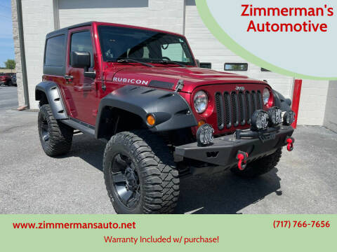 2012 Jeep Wrangler for sale at Zimmerman's Automotive in Mechanicsburg PA