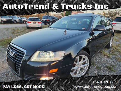 2010 Audi A6 for sale at AutoTrend & Trucks Inc in Fredericksburg VA