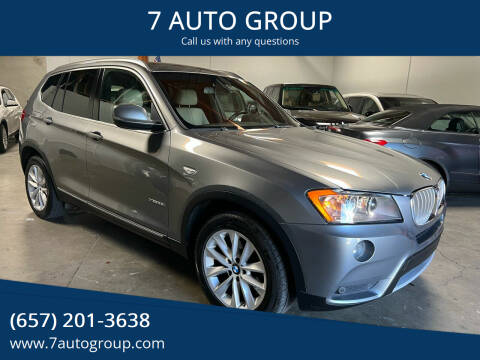 2012 BMW X3 for sale at 7 AUTO GROUP in Anaheim CA