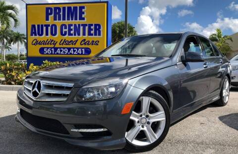 2011 Mercedes-Benz C-Class for sale at PRIME AUTO CENTER in Palm Springs FL