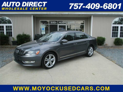 2012 Volkswagen Passat for sale at Auto Direct Wholesale Center in Moyock NC