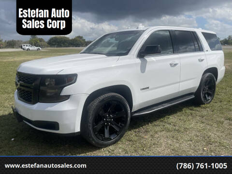 2018 Chevrolet Tahoe for sale at Estefan Auto Sales Corp in Hialeah FL