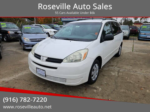 2004 Toyota Sienna for sale at Roseville Auto Sales in Roseville CA