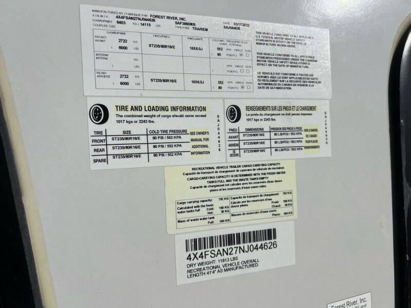 2022 Forest River Sandpiper