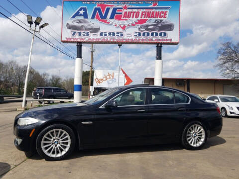 2013 BMW 5 Series for sale at ANF AUTO FINANCE in Houston TX