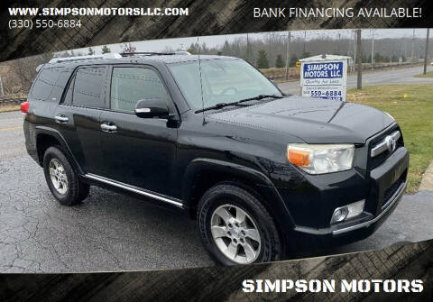 2011 Toyota 4Runner for sale at SIMPSON MOTORS in Youngstown OH