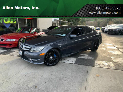 2013 Mercedes-Benz C-Class for sale at Allen Motors, Inc. in Thousand Oaks CA