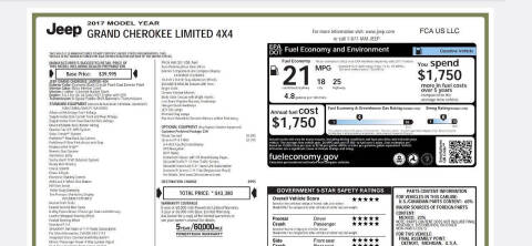 2017 Jeep Grand Cherokee Limited