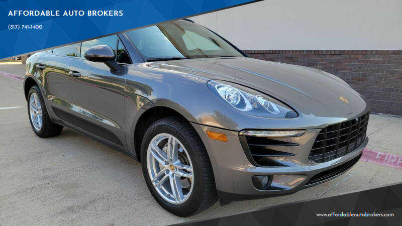 2016 Porsche Macan for sale at AFFORDABLE AUTO BROKERS in Keller TX