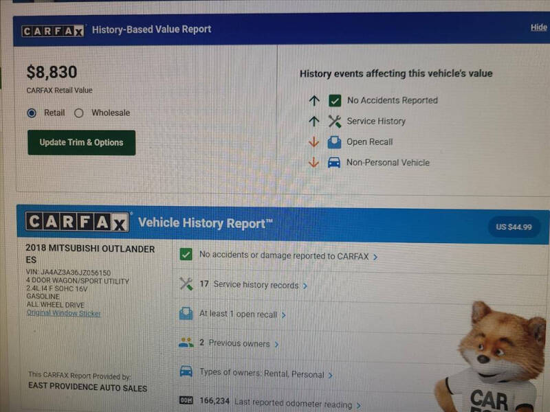 2018 Mitsubishi Outlander ES