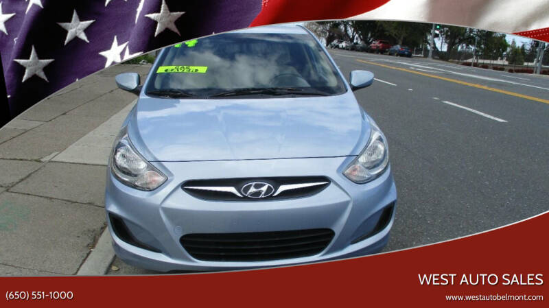 2014 Hyundai Accent for sale at West Auto Sales in Belmont CA