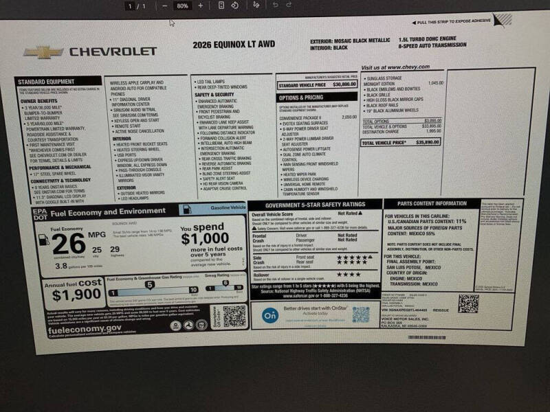 2026 Chevrolet Equinox LT