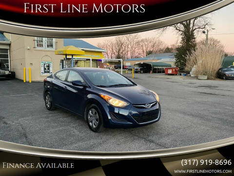 2016 Hyundai Elantra for sale at First Line Motors in Jamestown IN