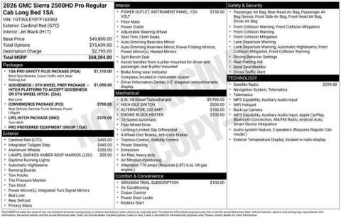 2026 GMC Sierra 2500HD Pro