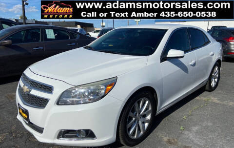 2013 Chevrolet Malibu for sale at Adams Motors Sales in Price UT