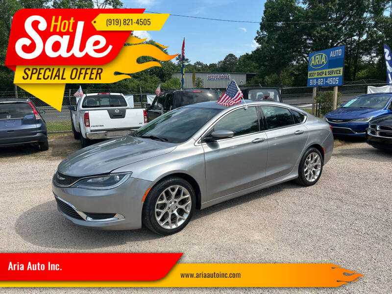2015 Chrysler 200 for sale at Aria Auto Inc. in Raleigh NC