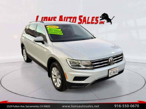 2018 Volkswagen Tiguan for sale at LIONS AUTO SALES in Sacramento CA