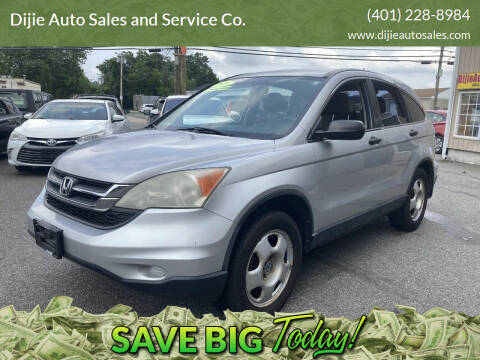2010 Honda CR-V for sale at Dijie Auto Sales and Service Co. in Johnston RI