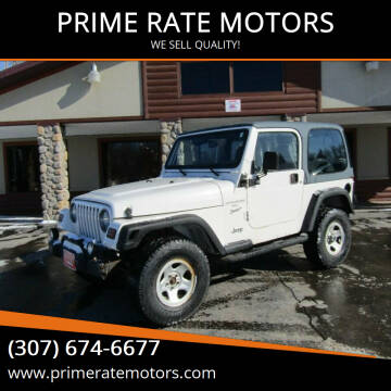 Jeep Wrangler For Sale in Sheridan, WY - PRIME RATE MOTORS