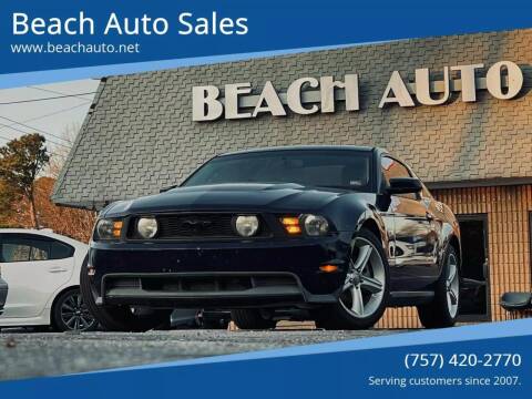 2010 Ford Mustang for sale at Beach Auto Sales in Virginia Beach VA