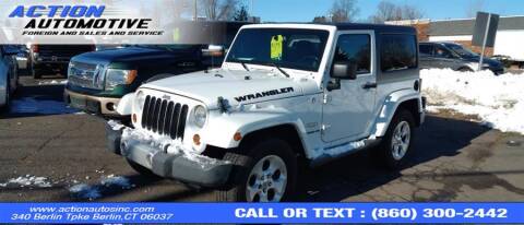 2013 Jeep Wrangler for sale at Action Automotive Inc in Berlin CT