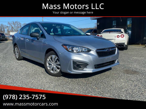 2019 Subaru Impreza for sale at Mass Motors LLC in Worcester MA