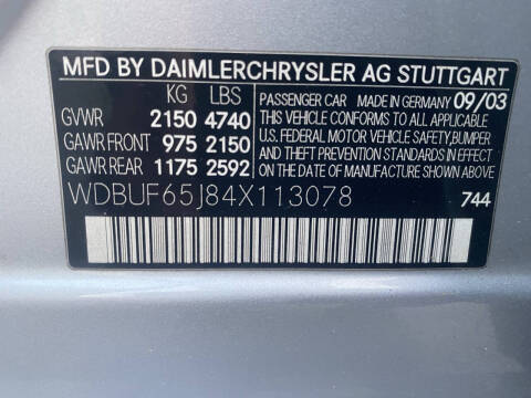 2004 Mercedes-Benz E-Class E 320