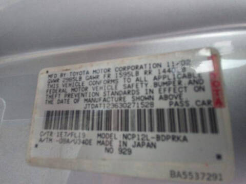 2003 Toyota ECHO