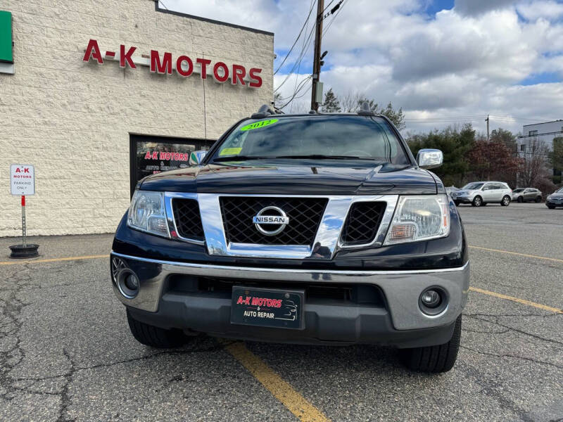 2012 Nissan Frontier for sale at A-K Motors and Repair in Tewksbury MA