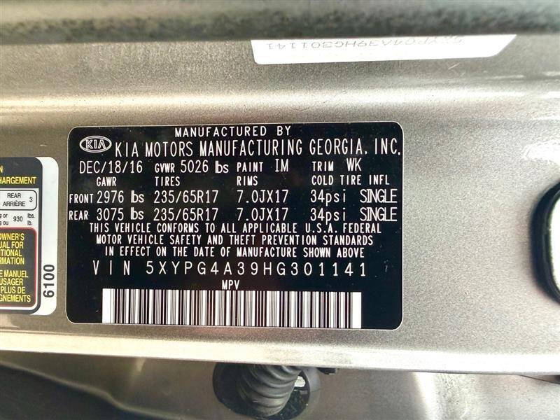 2017 Kia Sorento LX