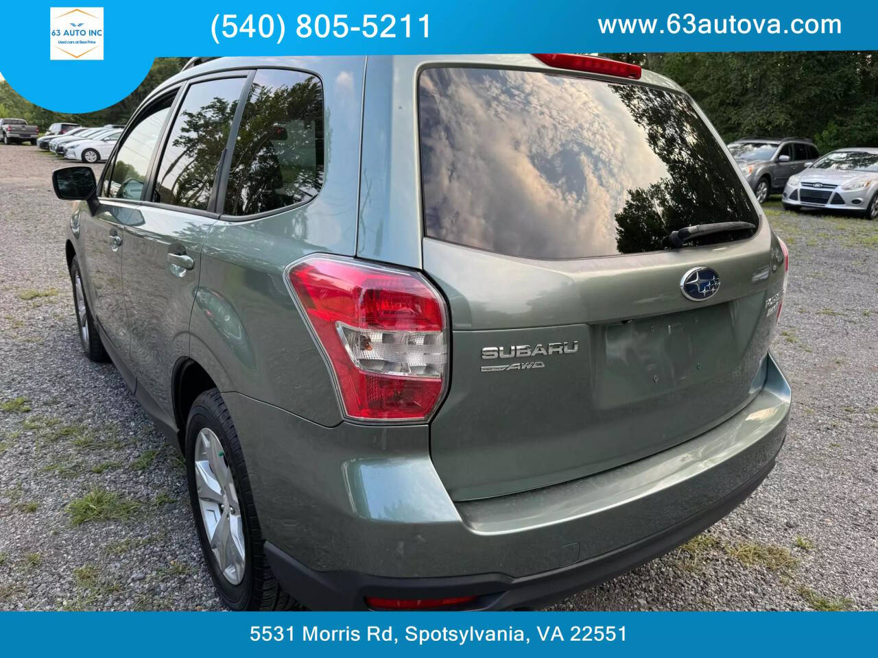 2015 Subaru Forester for sale at 63 Auto Inc in Spotsylvania, VA