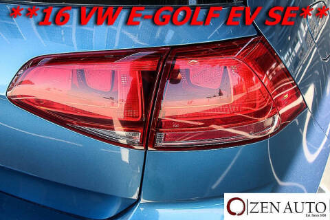 2016 Volkswagen e-Golf SE