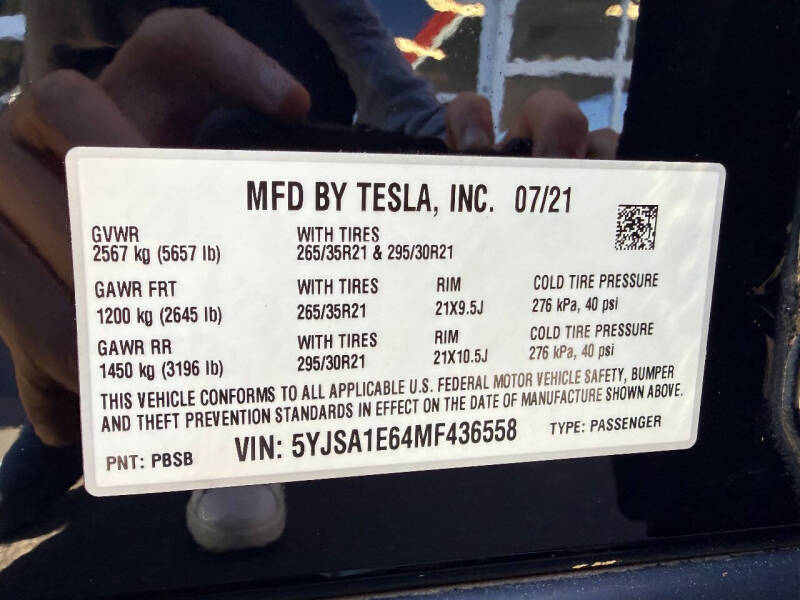 2021 Tesla Model S Plaid