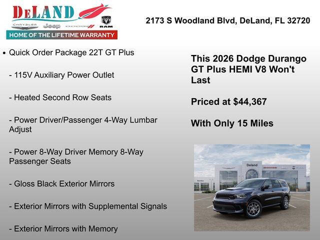 2026 Dodge Durango GT HEMI Plus