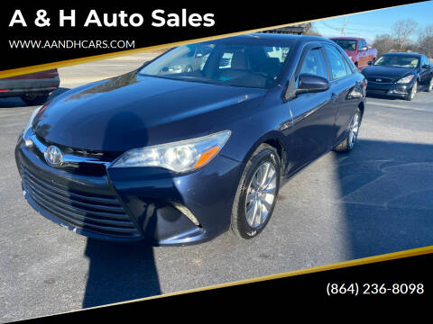 2016 Toyota Camry for sale at A & H Auto Sales in Greenville SC