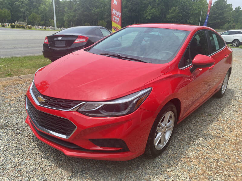 2016 Chevrolet Cruze for sale at Triple B Auto Sales in Siler City NC