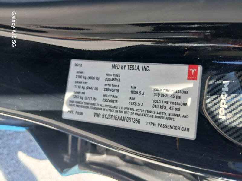 2018 Tesla Model 3