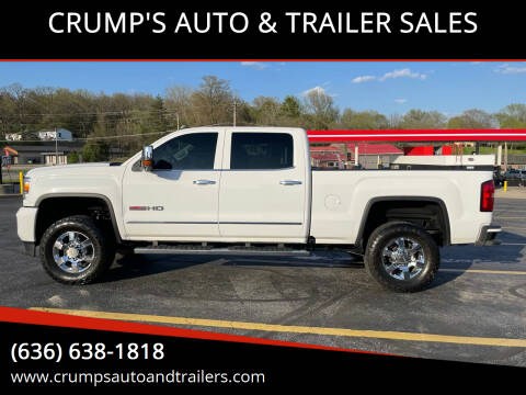 2016 GMC Sierra 2500HD for sale at CRUMP'S AUTO & TRAILER SALES in Crystal City MO