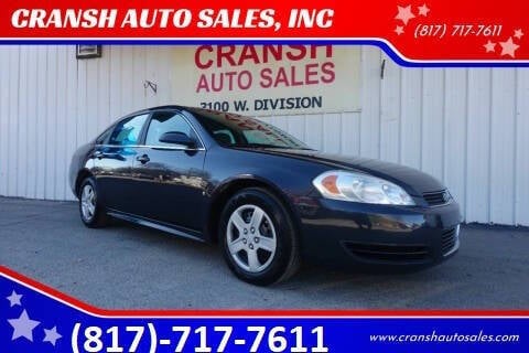 2009 Chevrolet Impala for sale at CRANSH AUTO SALES, INC in Arlington TX