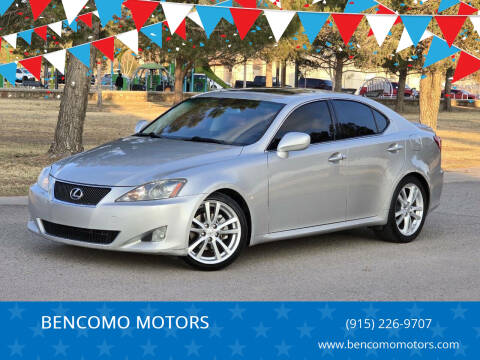 2006 Lexus IS 250 for sale at BENCOMO MOTORS in El Paso TX