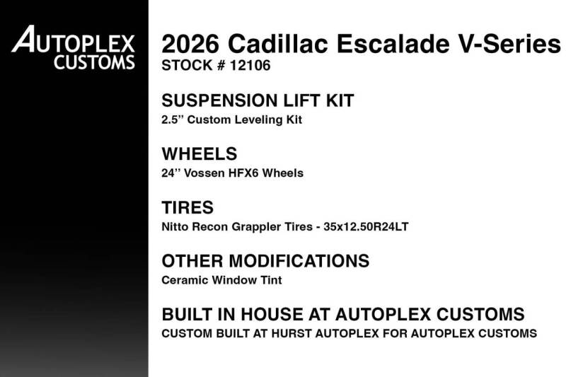 2026 Cadillac Escalade-V